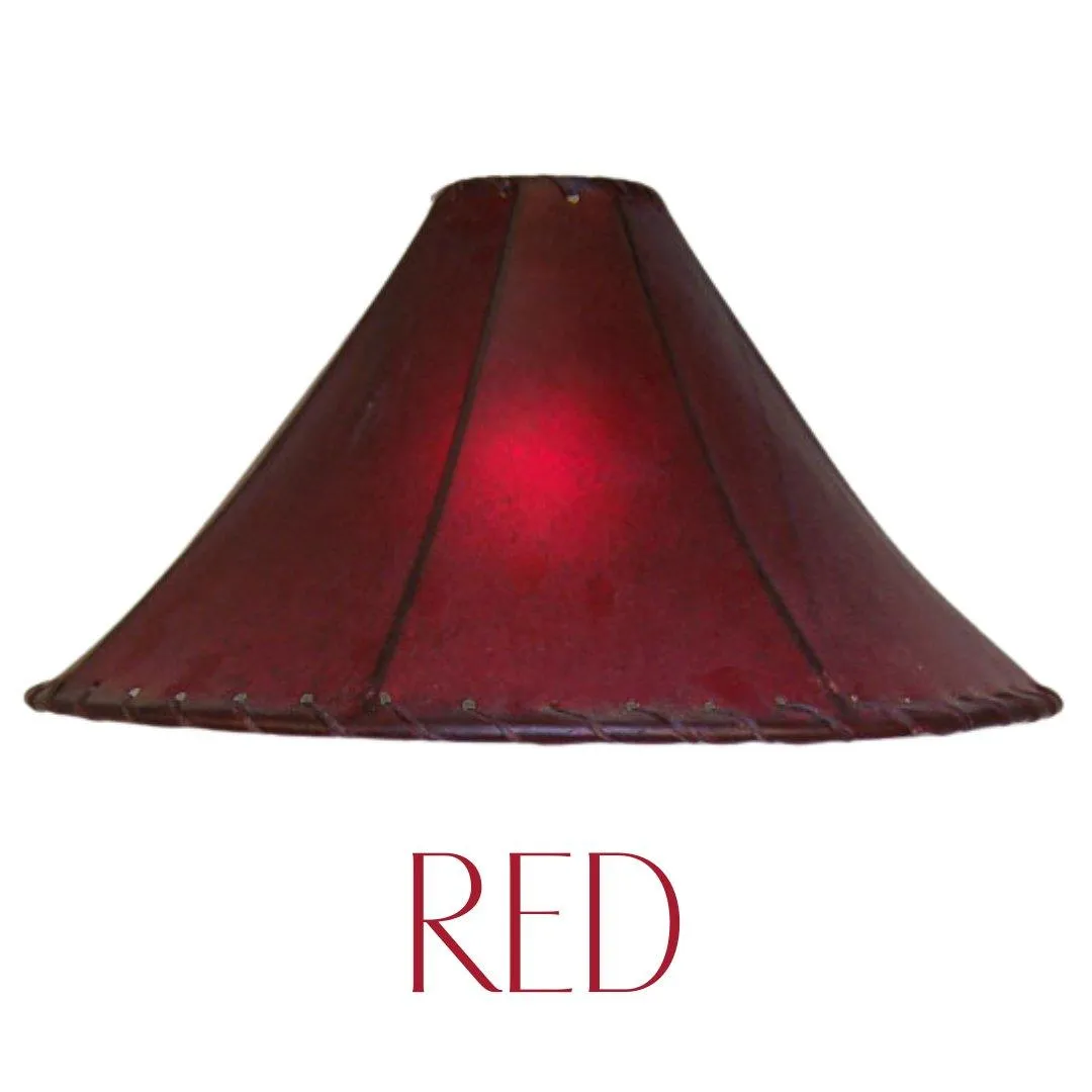 13" Cylinder Raw Hide Lamp Shade