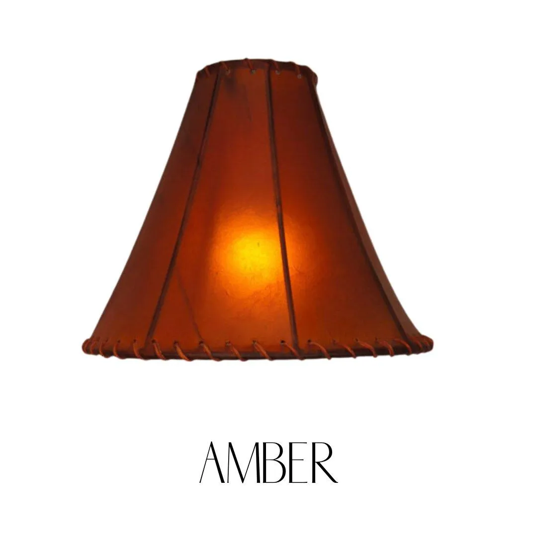 13" Cylinder Raw Hide Lamp Shade