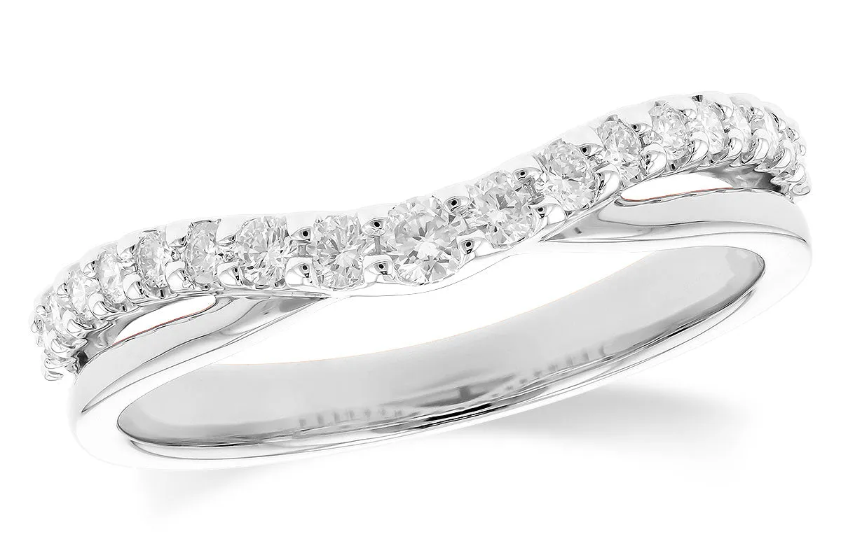 14 Karat Diamond Contour Wedding Band
