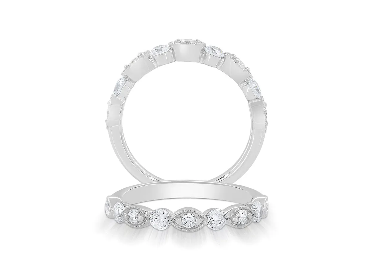 14 Karat Diamond Wedding Band
