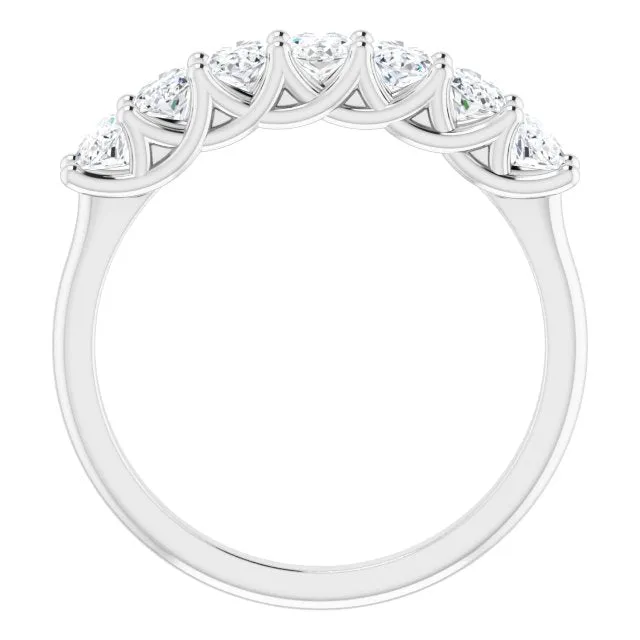 1.47 ct. Oval Cut Diamond Wedding Band Trellis Style Ring