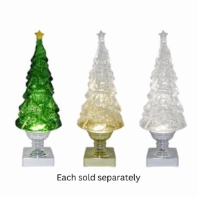 14" LED Blowing Glitter Trees Decorative Mirror,Home Decor Mirror