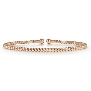 14K Rose Gold Bujukan Split Bangle