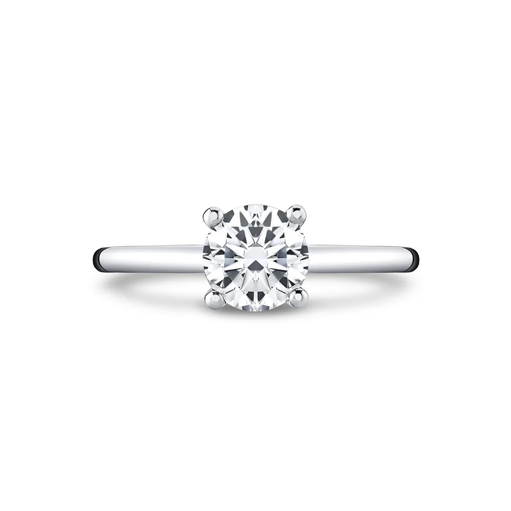 14K White Gold 'Amelia' Solitaire Engagement Ring