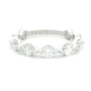 14K White Gold Lab Grown Diamonds Fancy Band