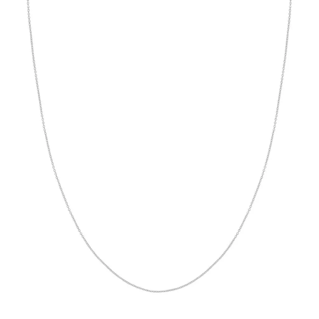 14K Yellow Gold 18 Inches Diamond Cut Cable Chain