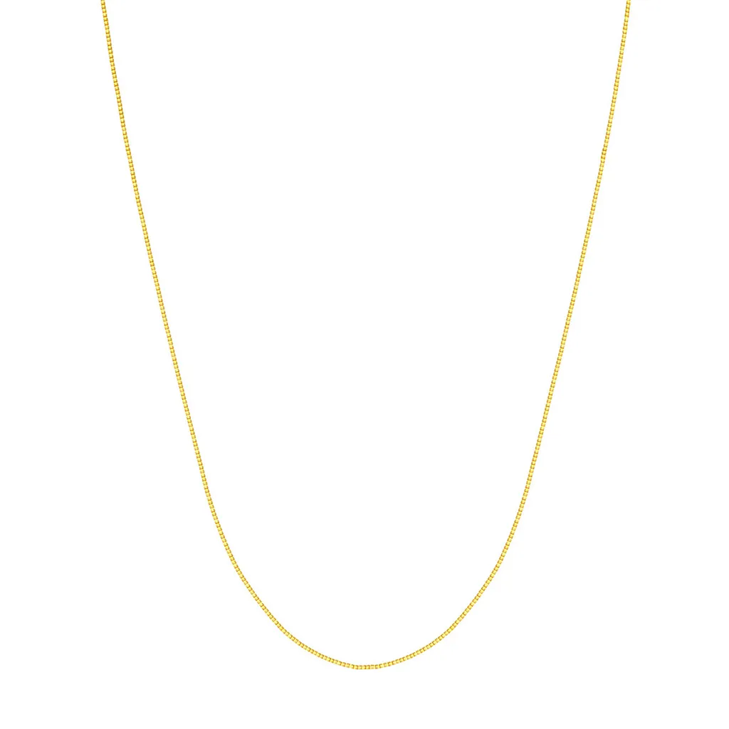 14K Yellow Gold 20 Inches Box Chain