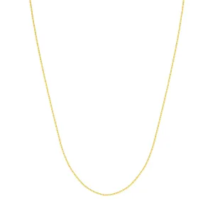 14K Yellow Gold 20 Inches Box Chain