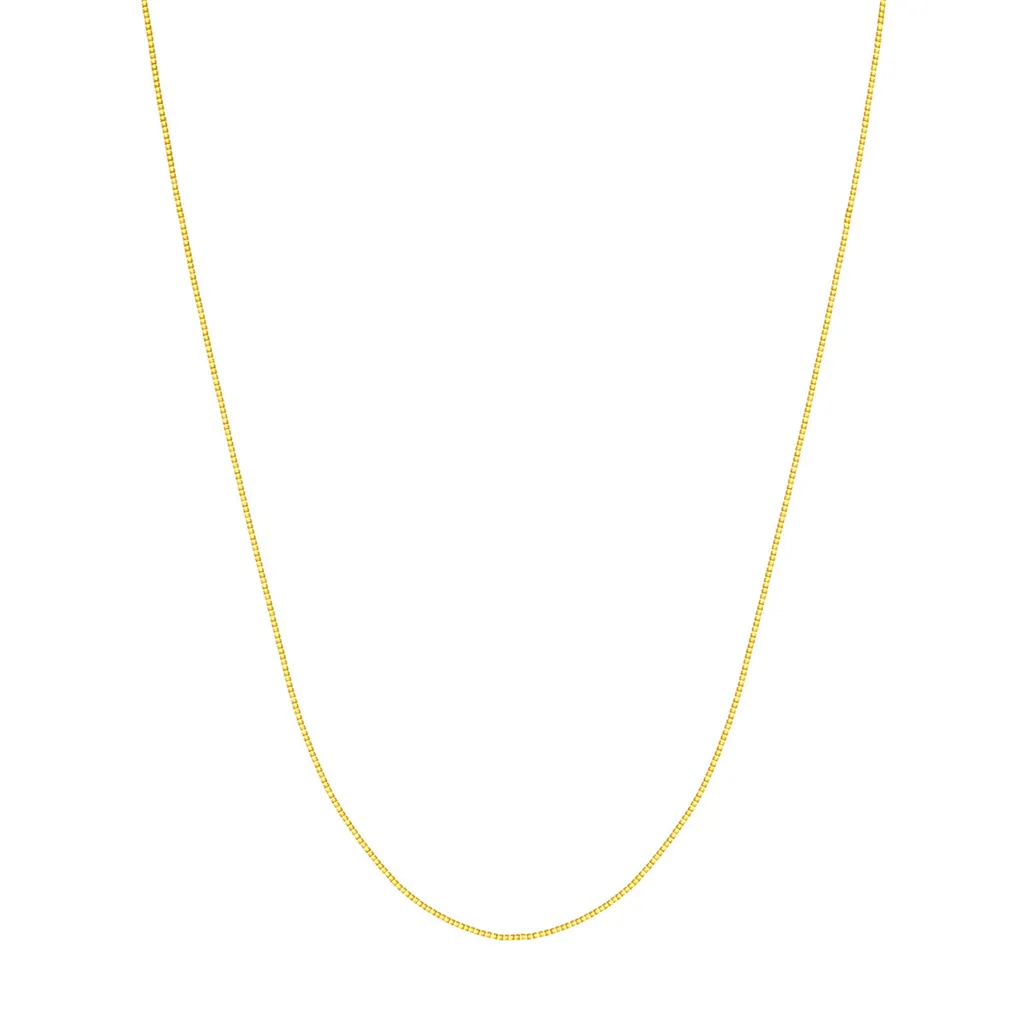 14K Yellow Gold 20 Inches Box Chain
