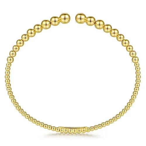 14K Yellow Gold Bujukan Open Bangle