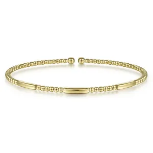 14K Yellow Gold Bujukan Open Bangle