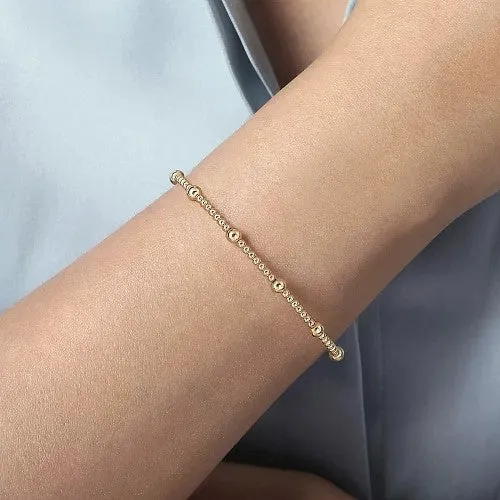 14K Yellow Gold Bujukan Split Bangle