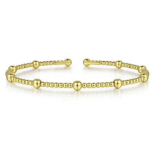 14K Yellow Gold Bujukan Split Bangle