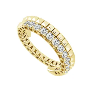 14K Yellow Gold Flexie Natural Diamond Ring