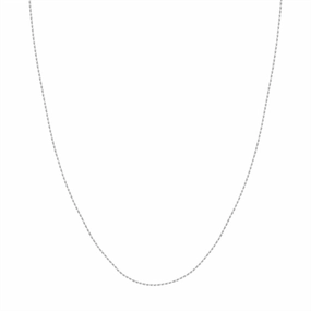 14K White Gold 20 Inches Rope Chain