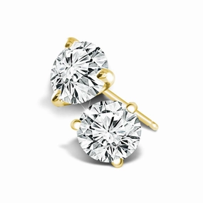 14K Yellow Gold 0.40 CTW Diamond Stud Earrings