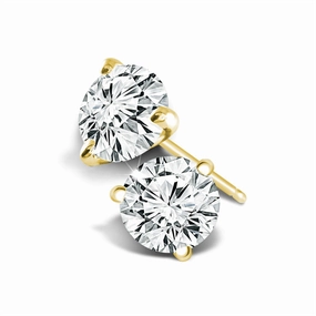 14K Yellow Gold 0.50 CTW Diamond Stud Earrings