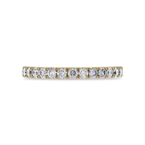 14KYG 0.60CTW FOF RD DIA LADIES WEDDING BAND