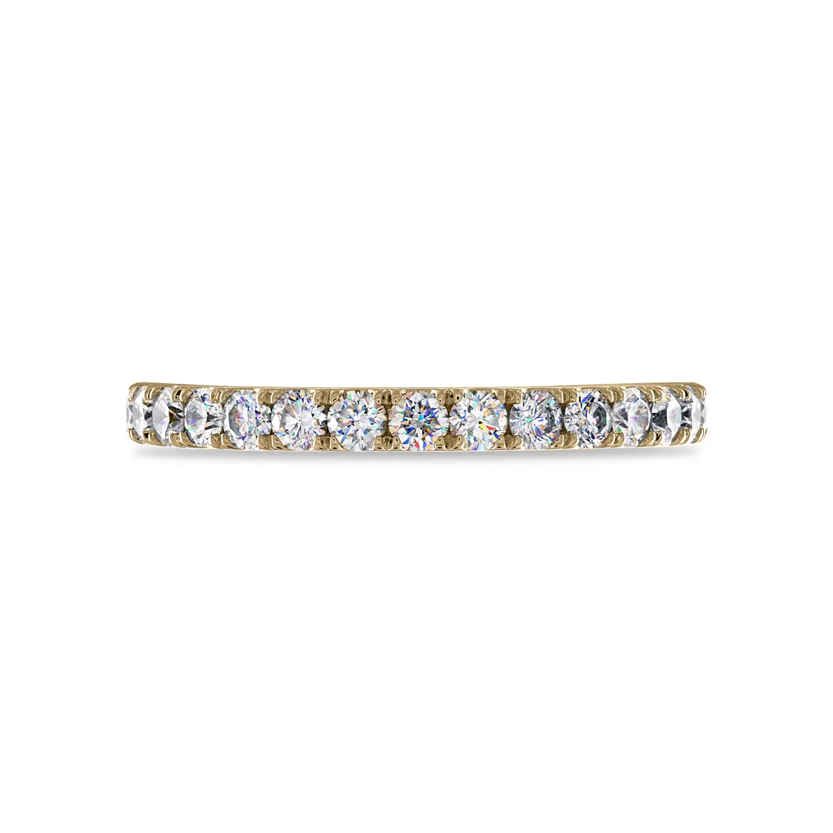 14KYG 0.60CTW FOF RD DIA LADIES WEDDING BAND