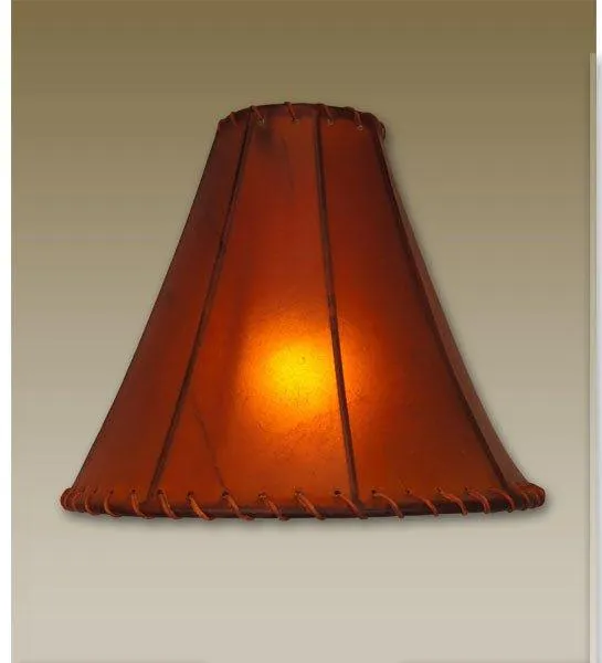 14" Pyramid Raw Hide Lamp Shade mattress topper, bed base
