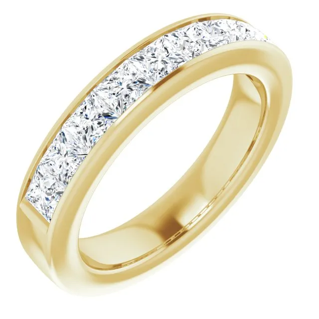 1.62 ct. Princess  Cut Diamond Wedding Band