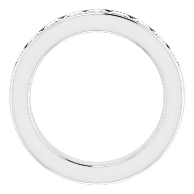 1.62 ct. Princess  Cut Diamond Wedding Band
