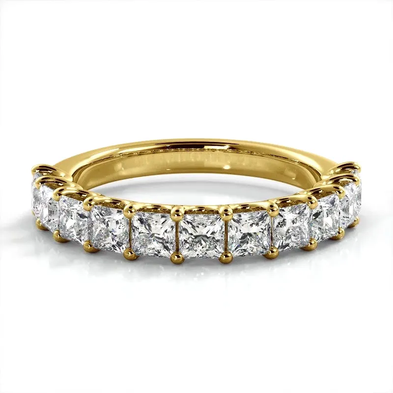 1.71 ct Princess Diamond Wedding Band