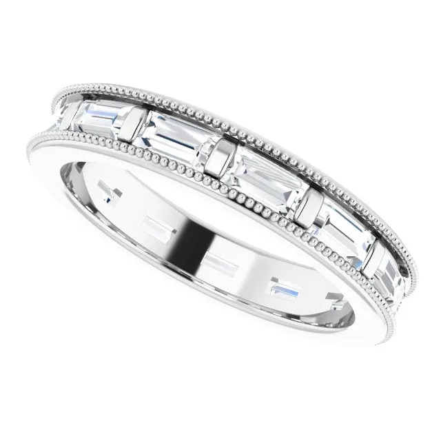 1.82 ct. Straight Baguette Diamond Eternity Band