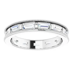 1.82 ct. Straight Baguette Diamond Eternity Band