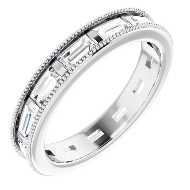 1.82 ct. Straight Baguette Diamond Eternity Band