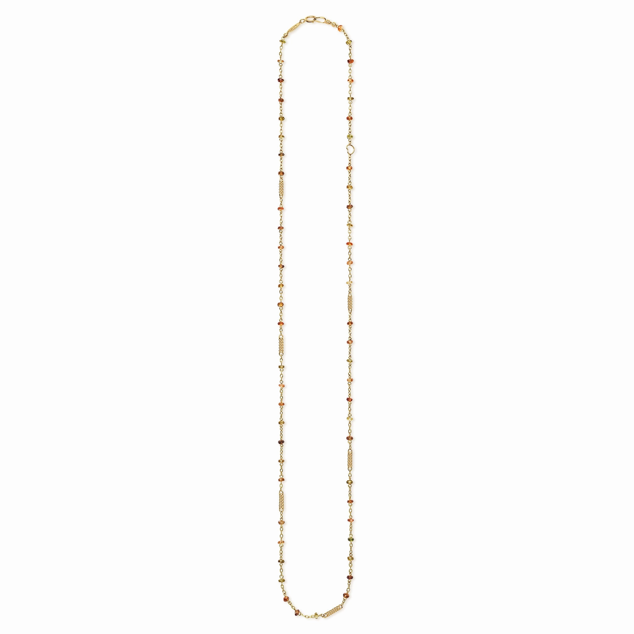 18K Caviar Gold & Tourmaline Station Necklace