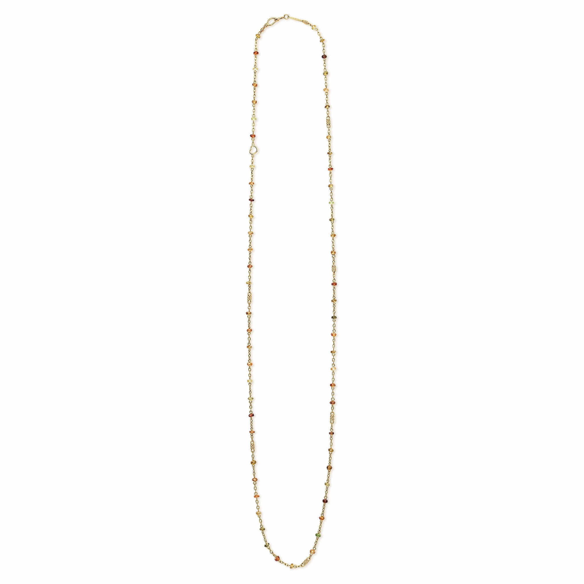 18K Caviar Gold & Tourmaline Station Necklace