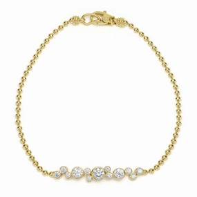 18K Fizz Diamond Beaded Bracelet