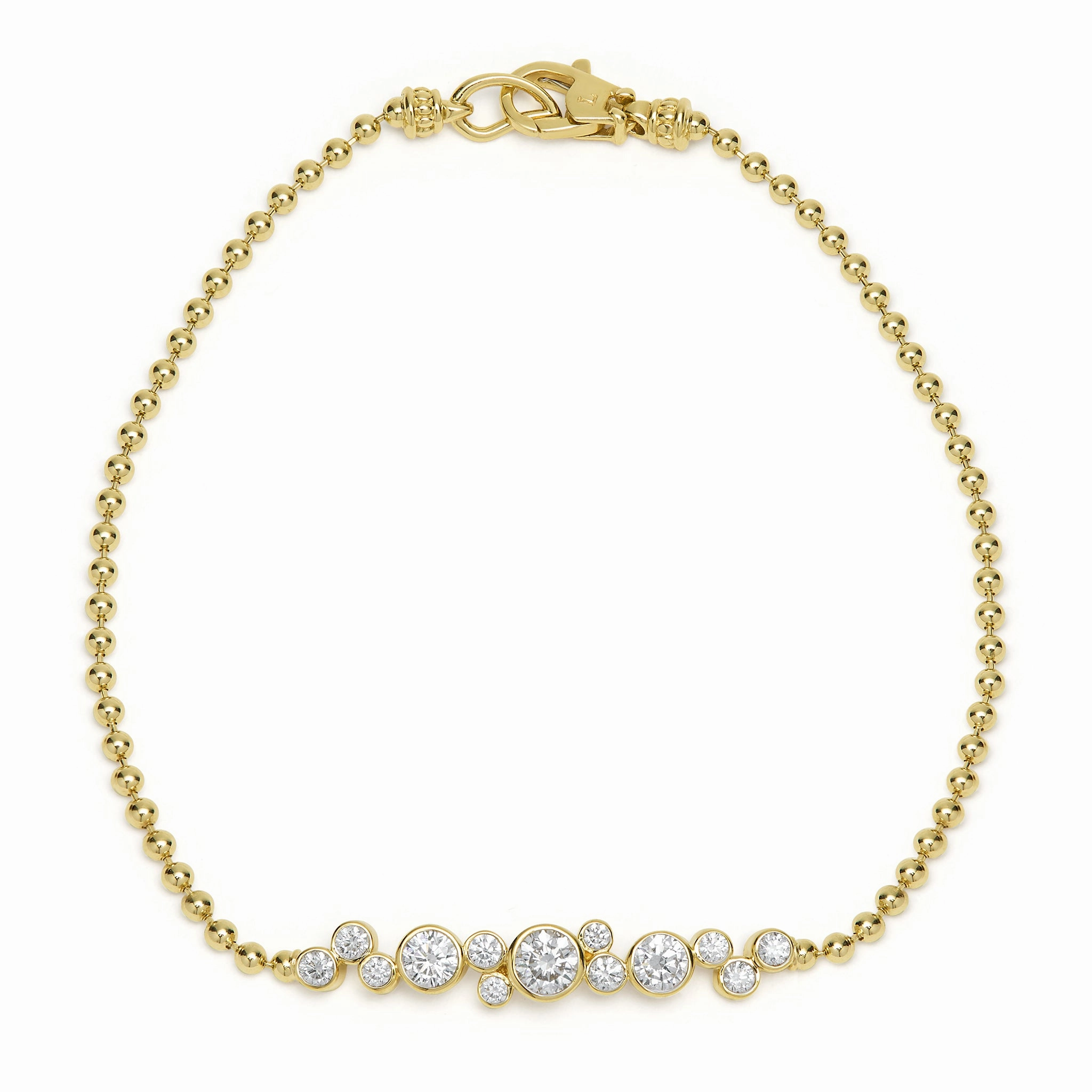18K Fizz Diamond Beaded Bracelet