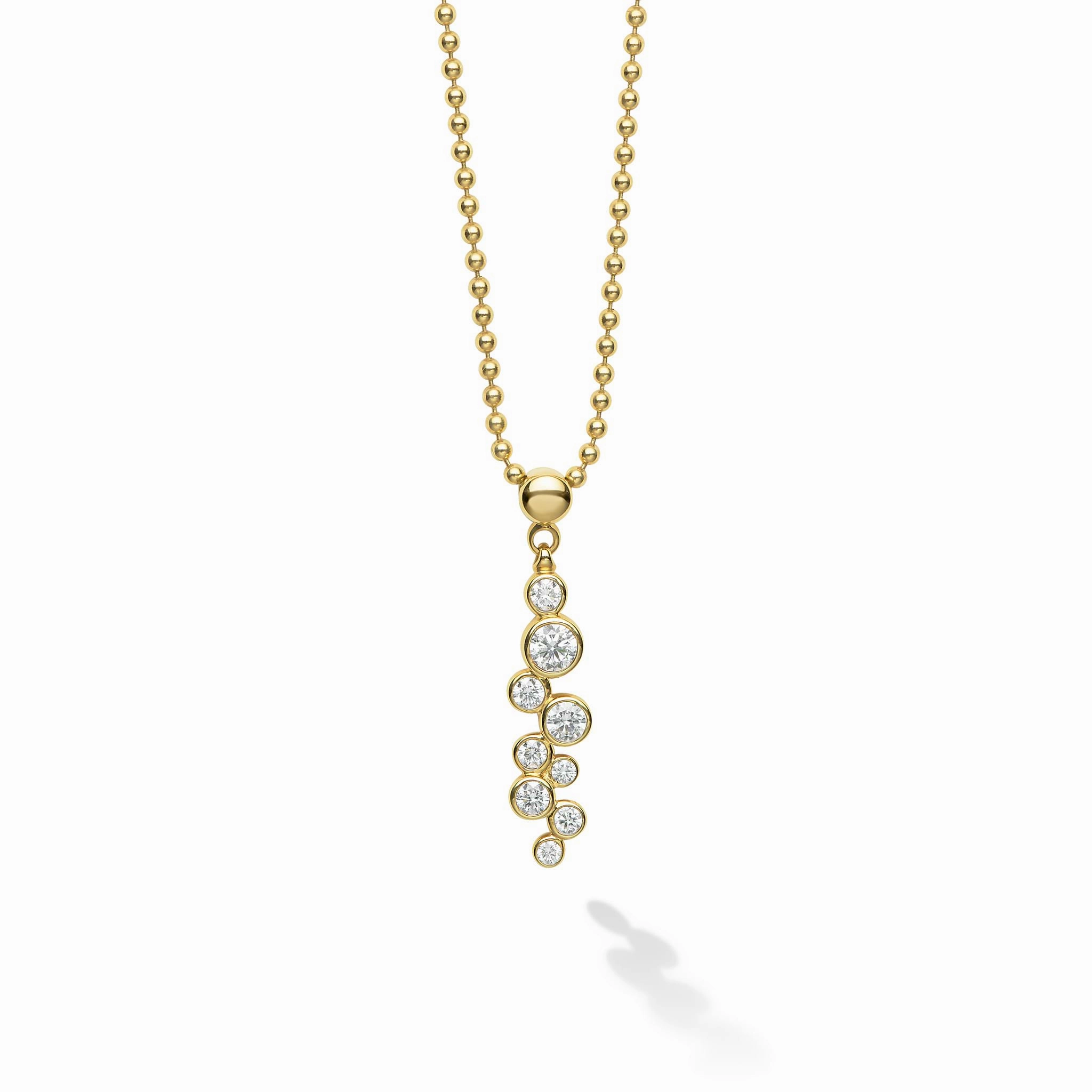 18K Fizz Diamond Linear Necklace