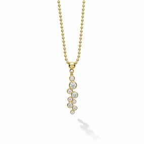 18K Fizz Diamond Linear Necklace
