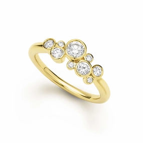 18K Fizz Diamond Small Cluster Ring