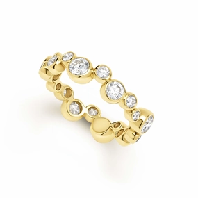 18K Fizz Diamond Stacking Ring