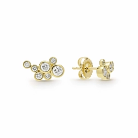 18K Fizz Seven Diamond Cluster Studs