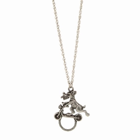 1928 Jewelry&reg; Pewter Dog On Scooter Eyeglass Holder 30"