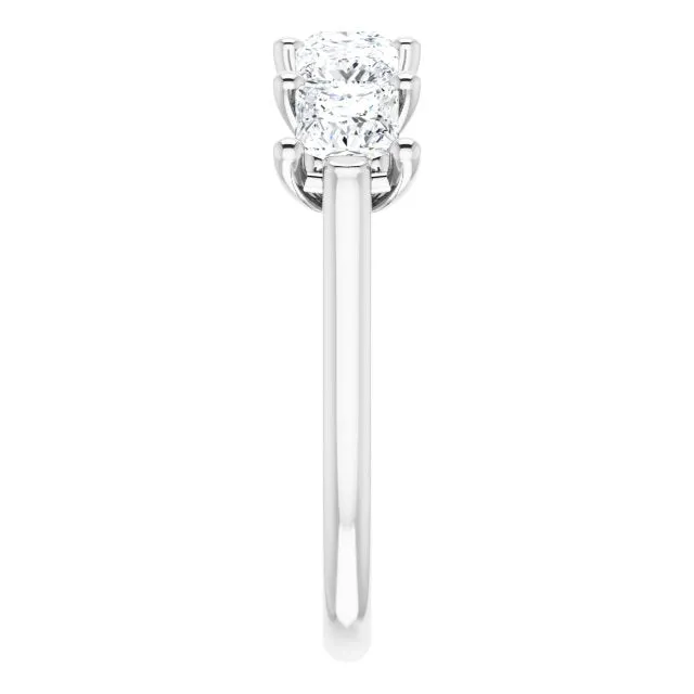 1.95 ct. Princess  Cut Diamond Wedding Band 5 Stone Anniversary Ring