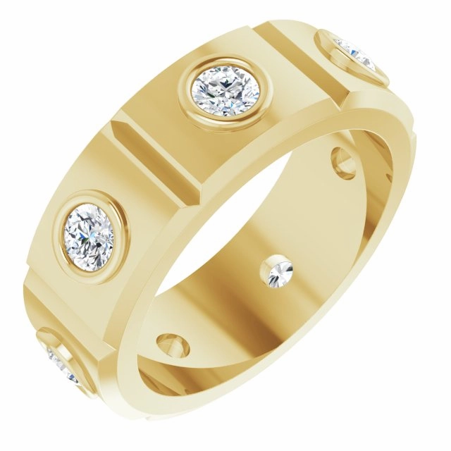 1.20 ctw Round Diamond Eternity Band Bezel Set