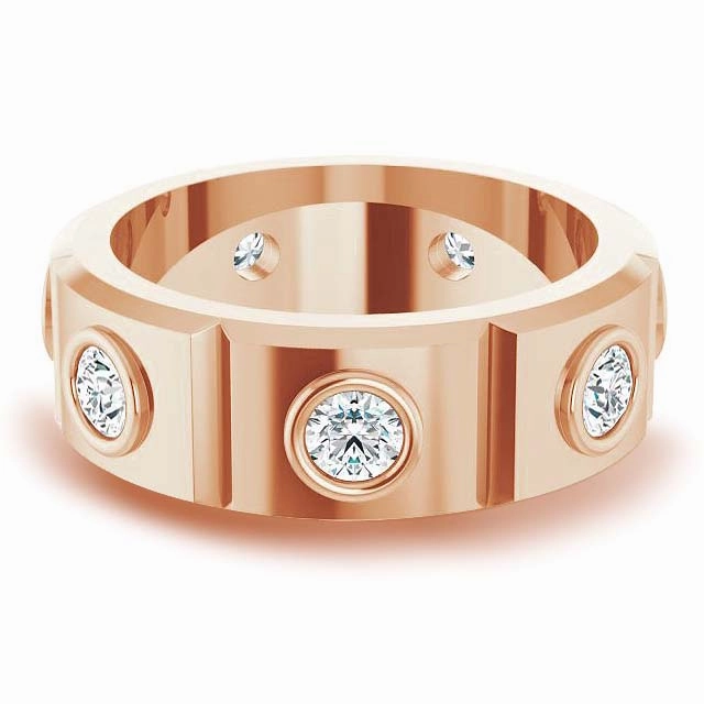 1.20 ctw Round Diamond Eternity Band Bezel Set