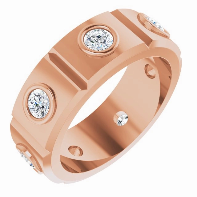 1.20 ctw Round Diamond Eternity Band Bezel Set