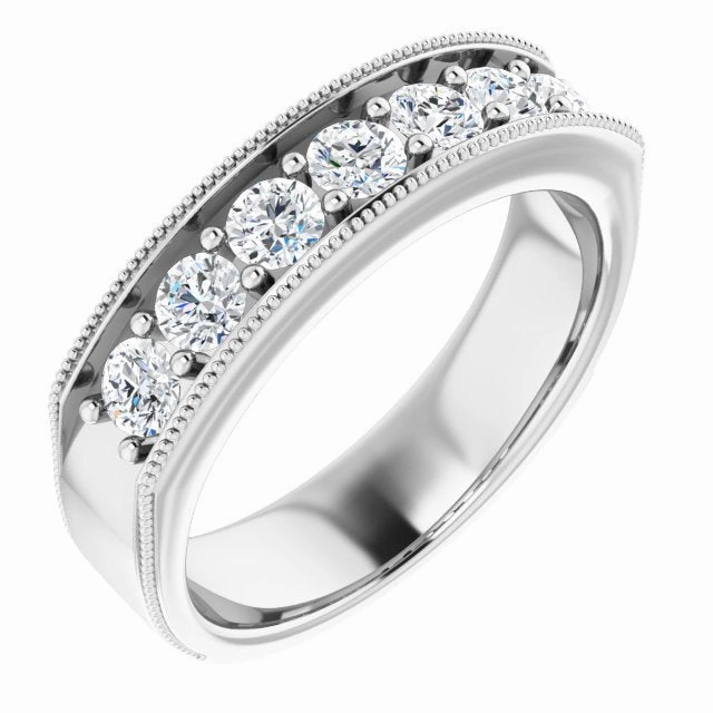 1.20 ctw Round Diamond Men's Wedding Ring