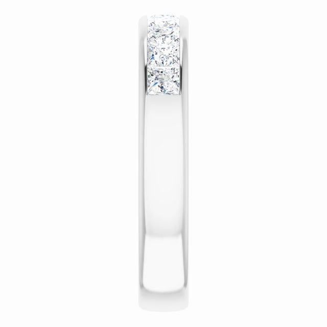 1.50 ctw Channel Set Princess Diamond Men's Ring