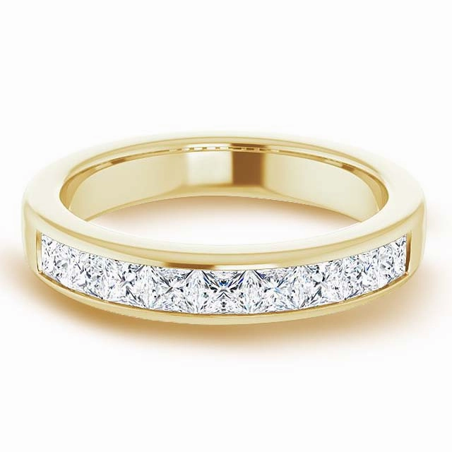 1.50 ctw Channel Set Princess Diamond Men's Ring