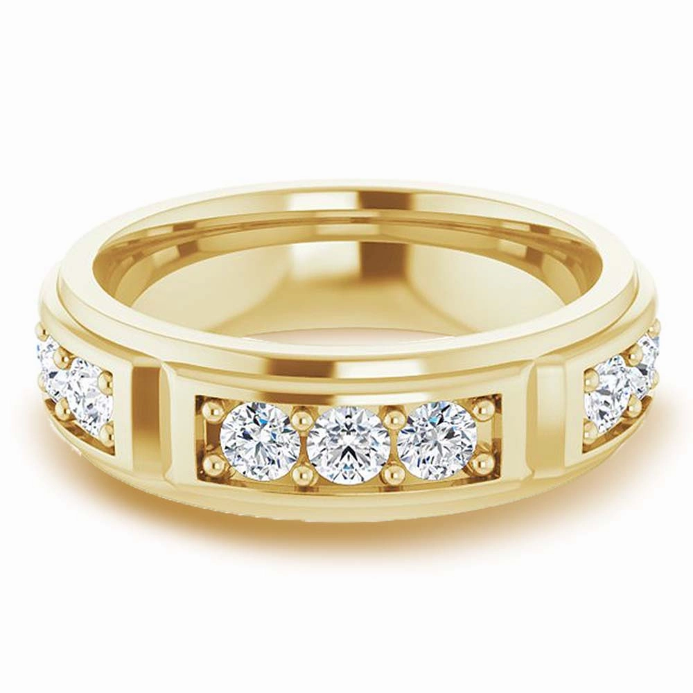 1.50 ctw Prong Set Round Diamond Men's Ring