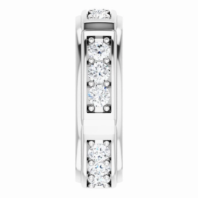 1.50 ctw Prong Set Round Diamond Men's Ring