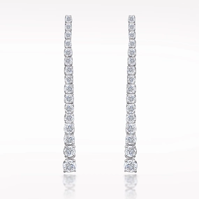 1.63ct Diamond White Gold Earrings